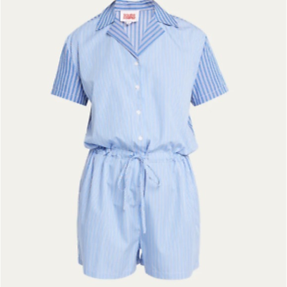 Solid & Striped Blue Striped Jumpsuit - Picture 4 of 4